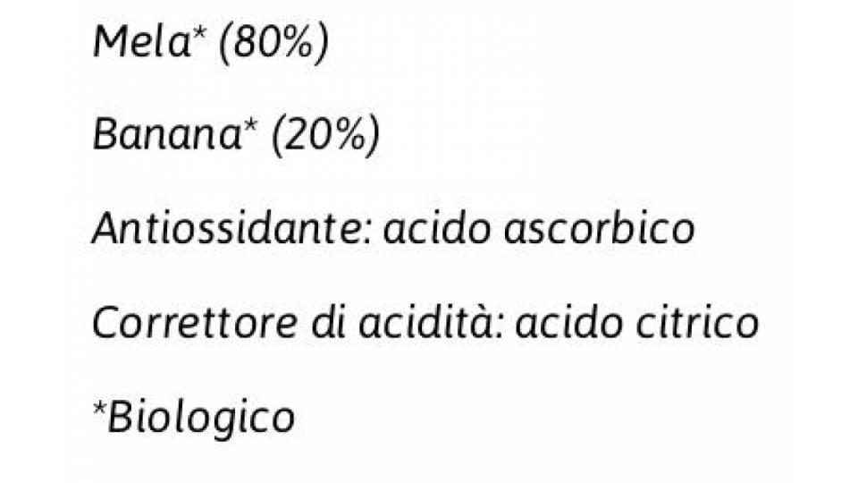 Bio Polpa di 100% Mela Banana