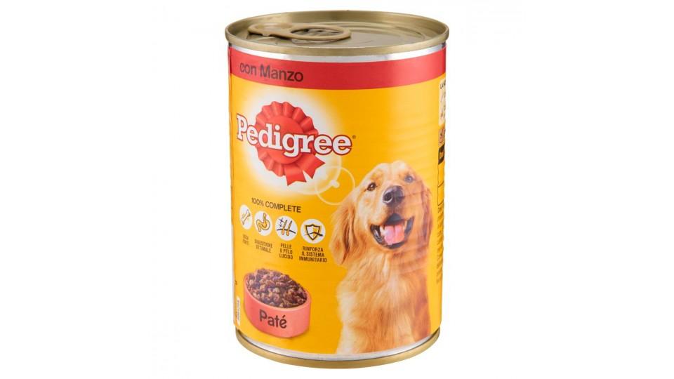 ALIMENTO CANI PATE' MANZO