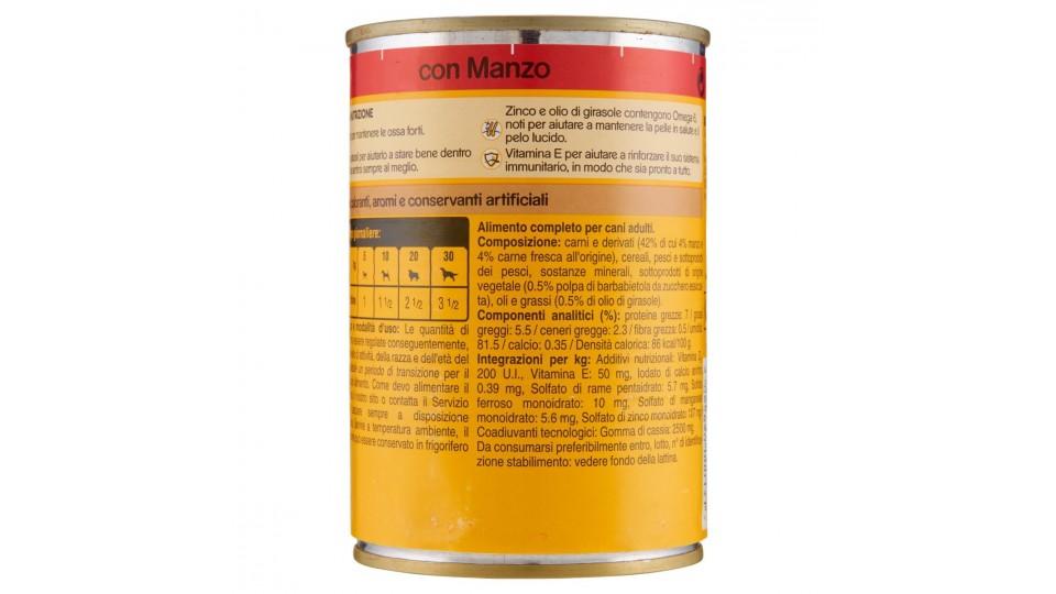 ALIMENTO CANI PATE' MANZO