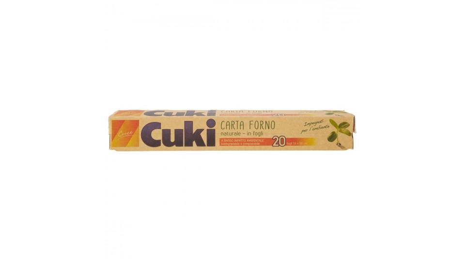 Cuki Cuoce Carta Forno naturale in fogli 33x38 cm