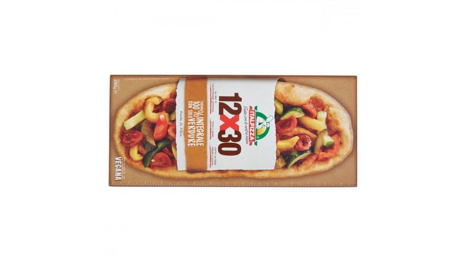 PIZZA INTEGRALE CON VERDURE 12x30