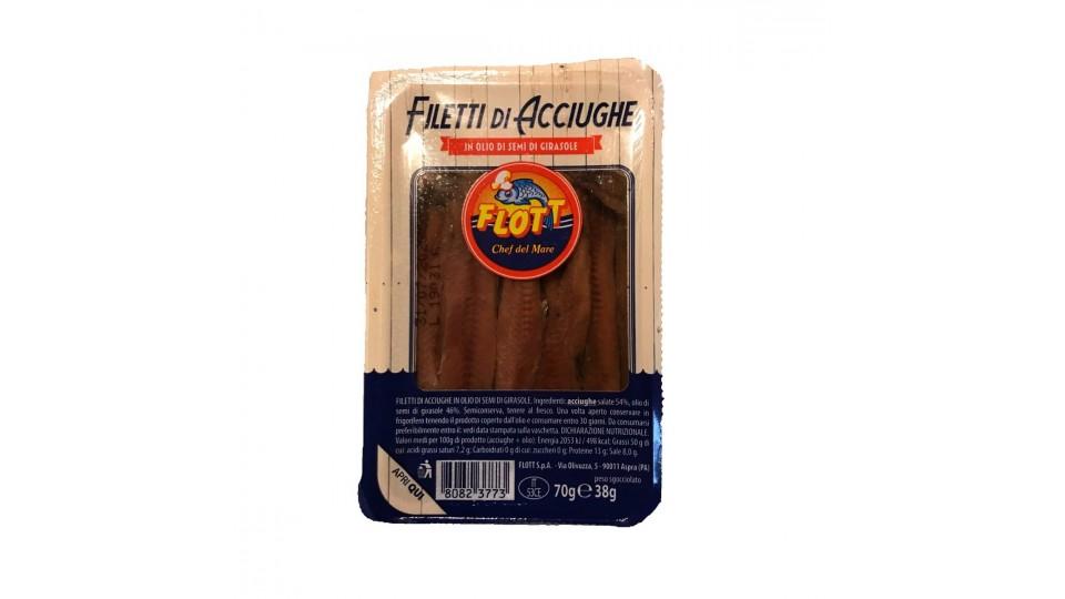 Filetti di Alici, in Olio di Semi di Girasole
