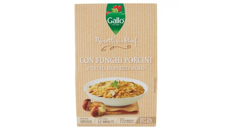 Risotti da Chef con Funghi Porcini e Trito di Prezzemolo