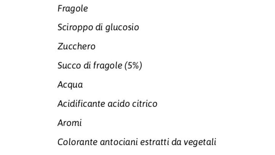 Fragola Frutto e Sciroppo