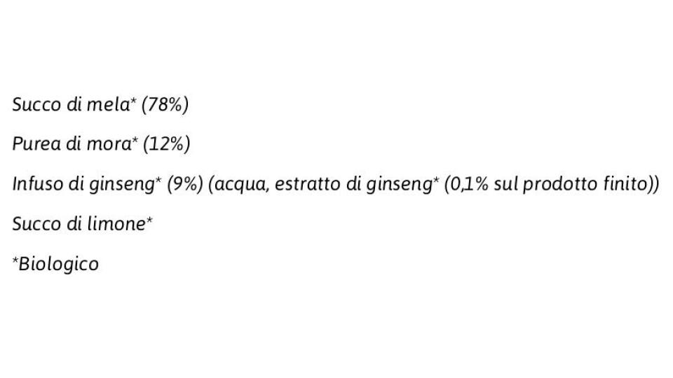 Mela e Mora con Ginseng