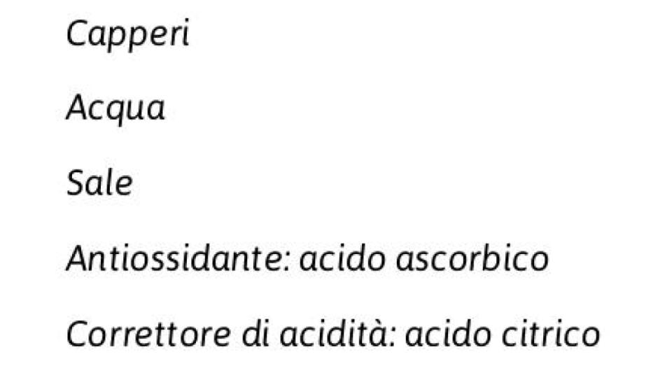 Zero-aceto Capperi