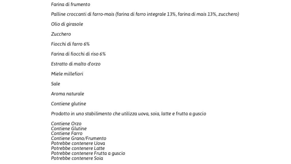 Nutrizione Specifica Biscotti ai Cereali senza Lievito