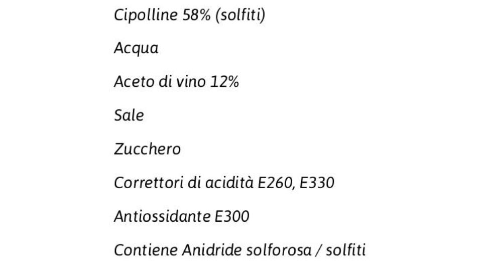 Cipolle Bianche all'Aceto di Vino 175 g