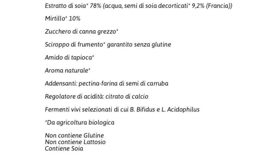 Soja Bio Mirtillo