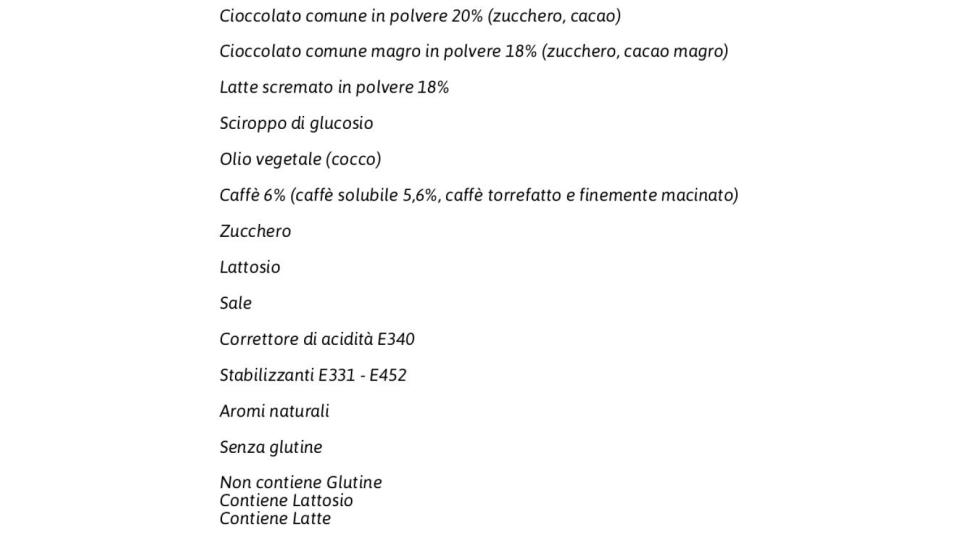 Gold Cappuccino Double Choco Preparato Solubile per Cappuccino Astuccio 8 Bustine