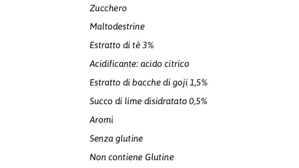 Tè al Lime e Bacche di Goji Istantaneo