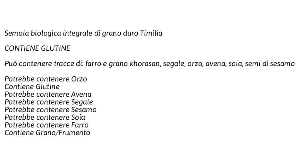 i Grani Antichi Ditalini Integrali di Timilia