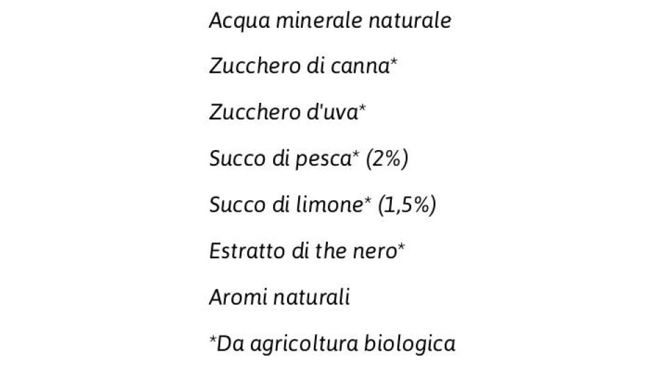 Il Thè Bio di Pesca 1,5 l