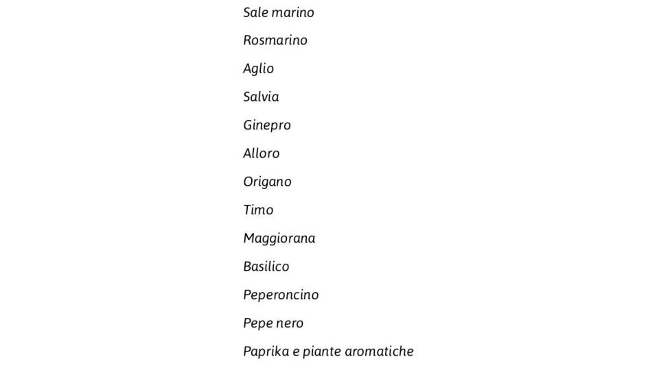 Per Carni Arrosto e Grigliate Gusto Piccante