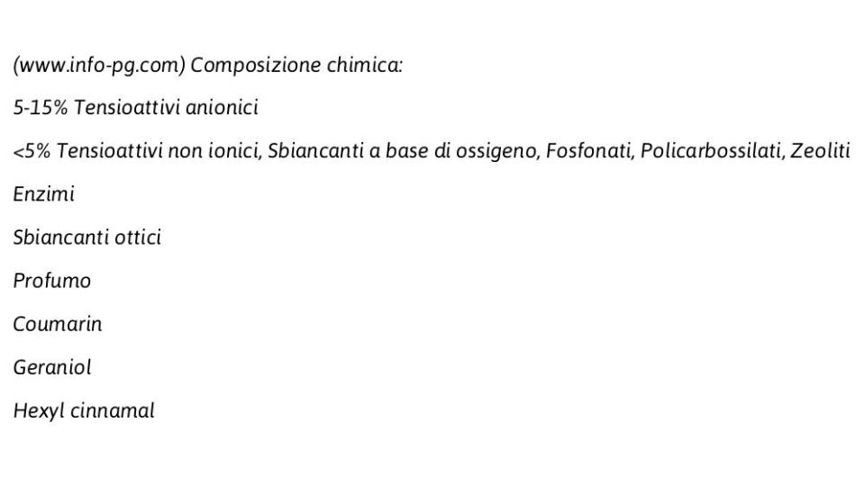 Detersivo in Polvere Lavatrice 44 Misurini