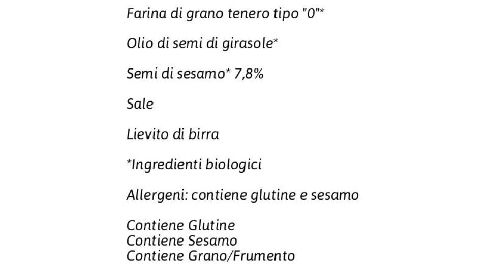 Nuvole al Sesamo Prodotto Biologico