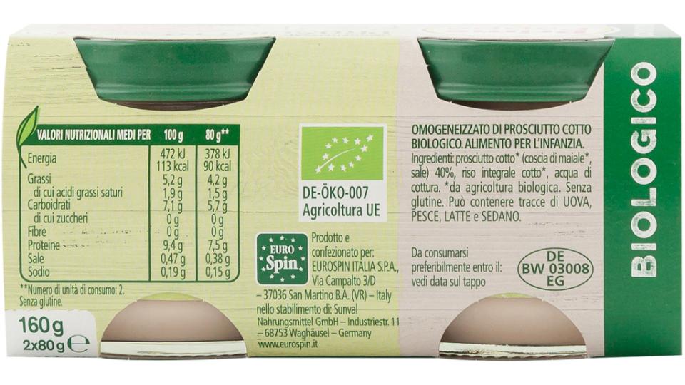 Omogeneizzato Bio Prosciutto