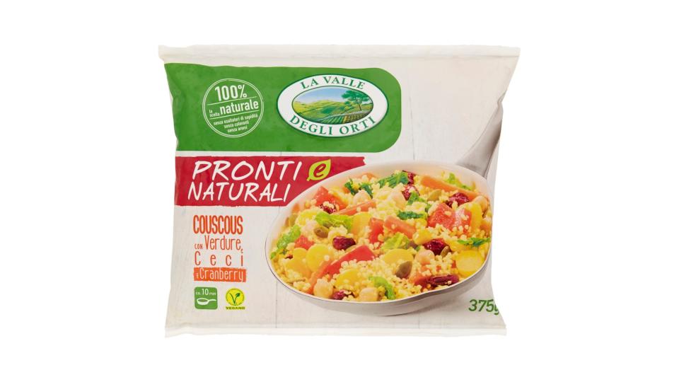 Pronti e Naturali Couscous con Verdure, Ceci e Cranberry