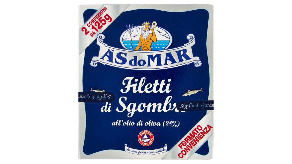 Filetti di Sgombro all'Olio di Oliva (28%)