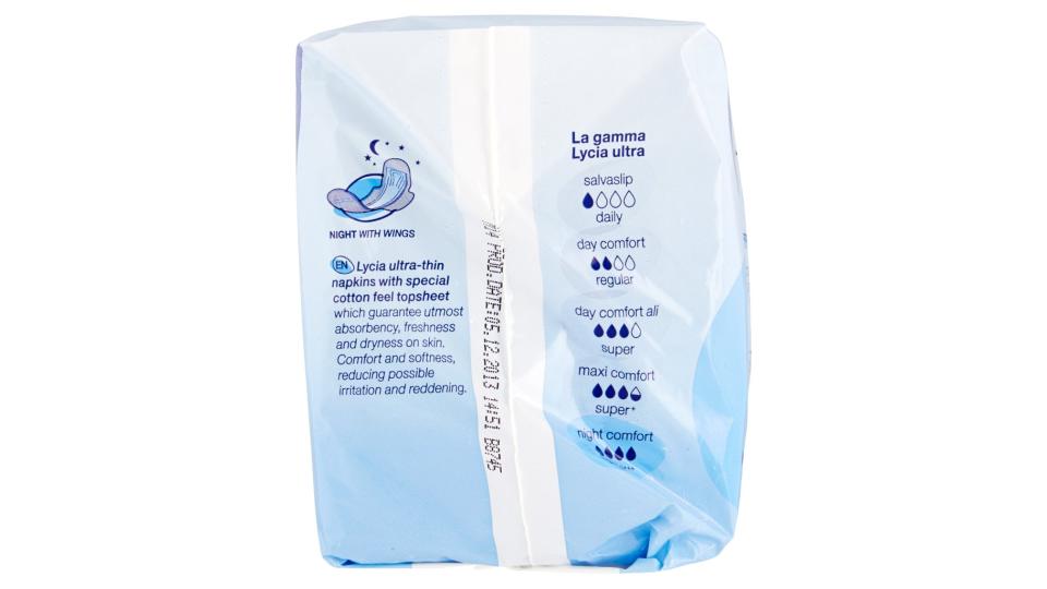 Assorbenti Ultrasottili Night Comfort Notte con Ali 10 Pezzi