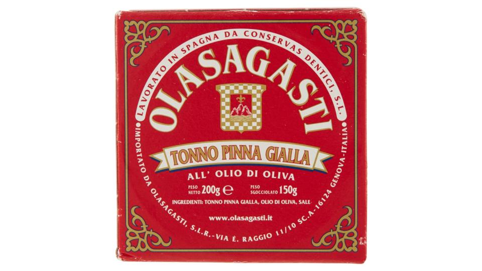 Tonno Pinna Gialla all'Olio di Oliva