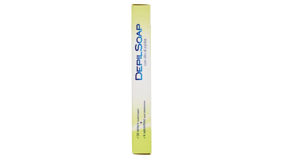 Strisce Depilatorie Corpo Pelli Normali 20 Strisce + 4 Salviettine