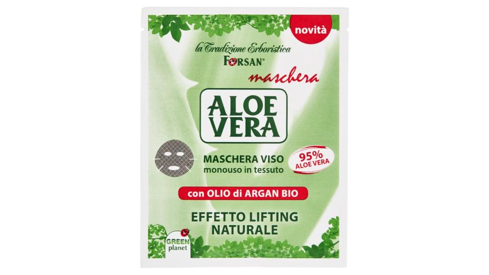 Aloe Vera Maschera Maschera Viso Monouso in Tessuto
