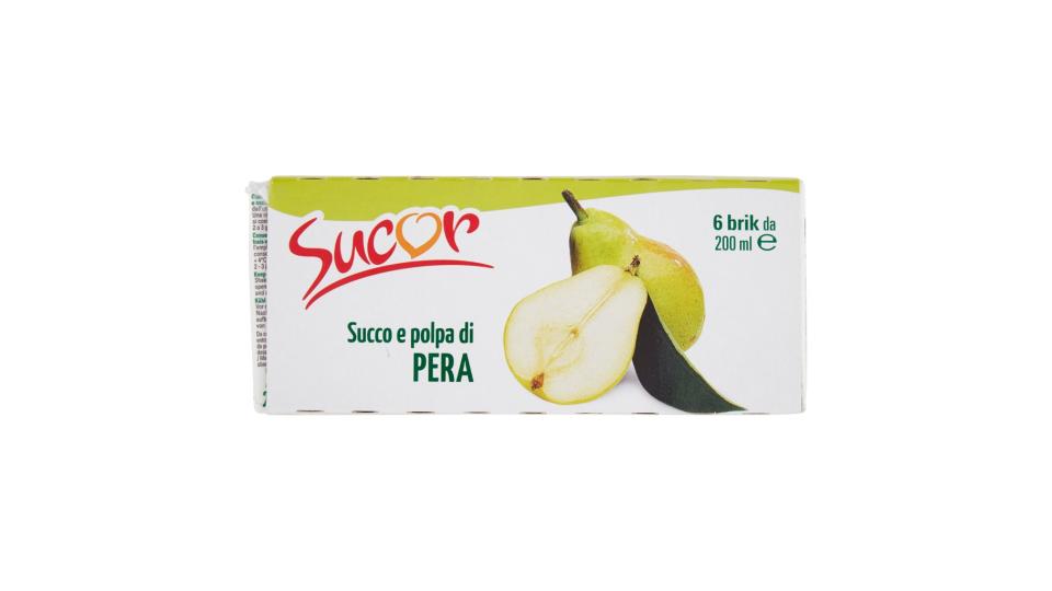 Succo e Polpa di Pera 6 x 200 Ml