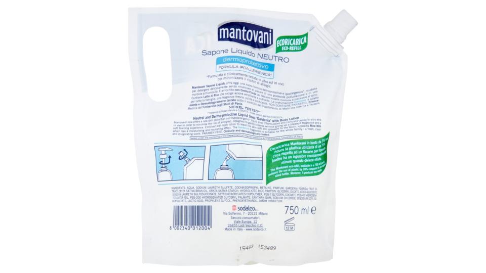Sapone Liquido Neutro Gardenia Ecoricarica