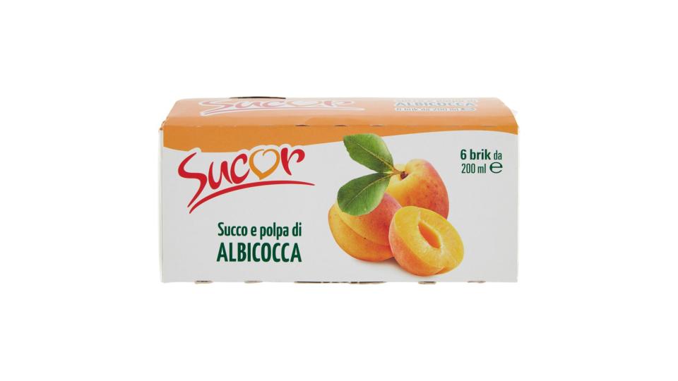 Succo e Polpa di Albicocca 6 x 200 Ml