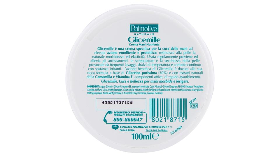 Naturals Glicemille Crema Mani Nutriente