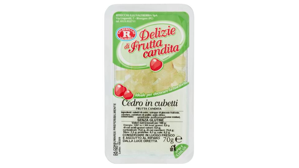 Delizie di Frutta Candita Cedro in Cubetti