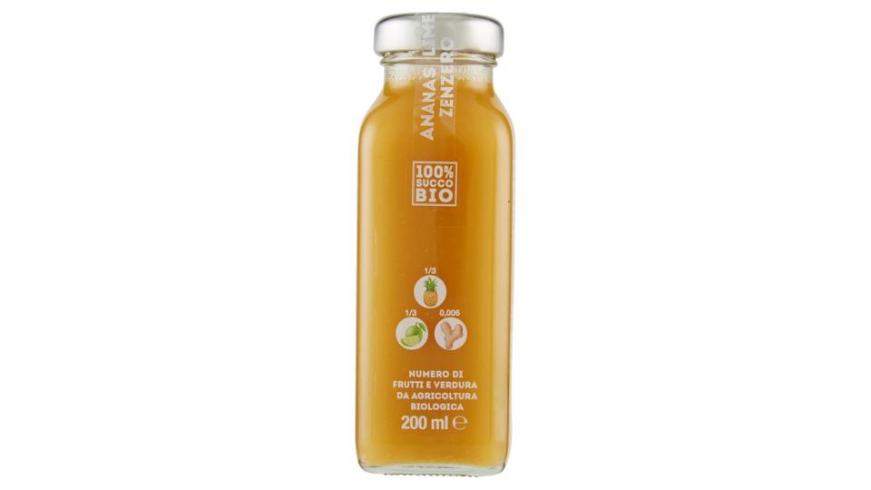 Ananas Lime Zenzero 100% Succo Bio
