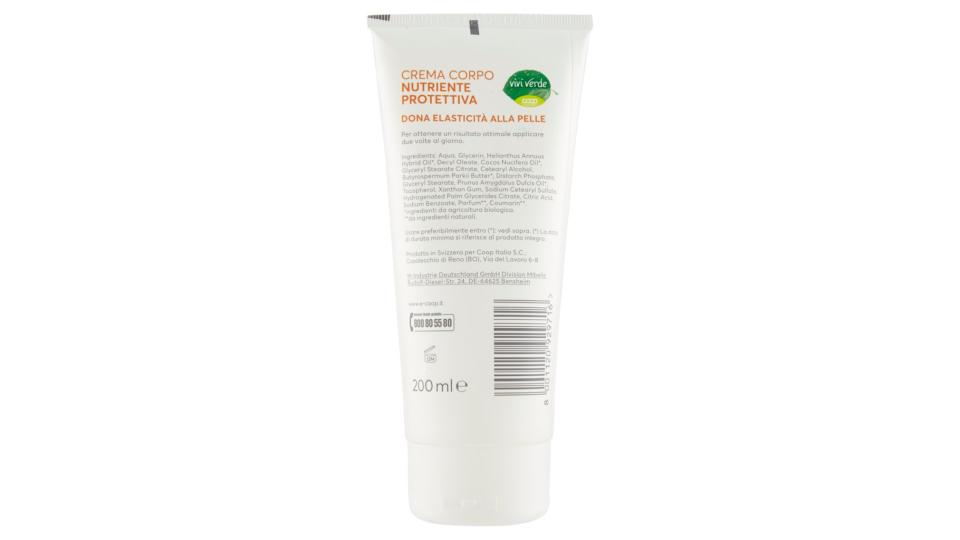 Crema Corpo Nutriente Protettiva Pelli Secche e Delicate