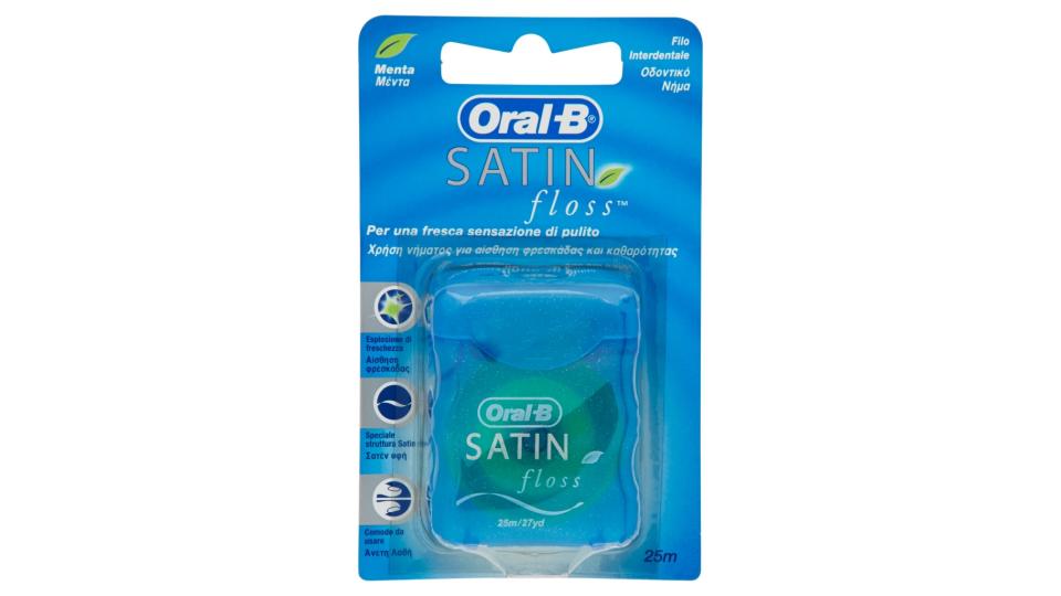 Filo Interdentale Satin Floss Menta 25 m