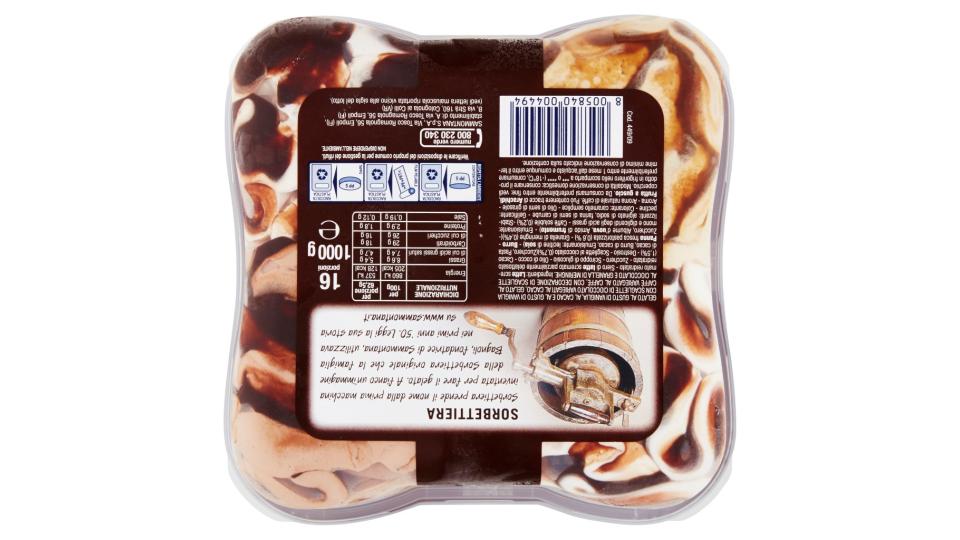 Sorbettiera Panna, Caffè, Stracciatella, Cacao