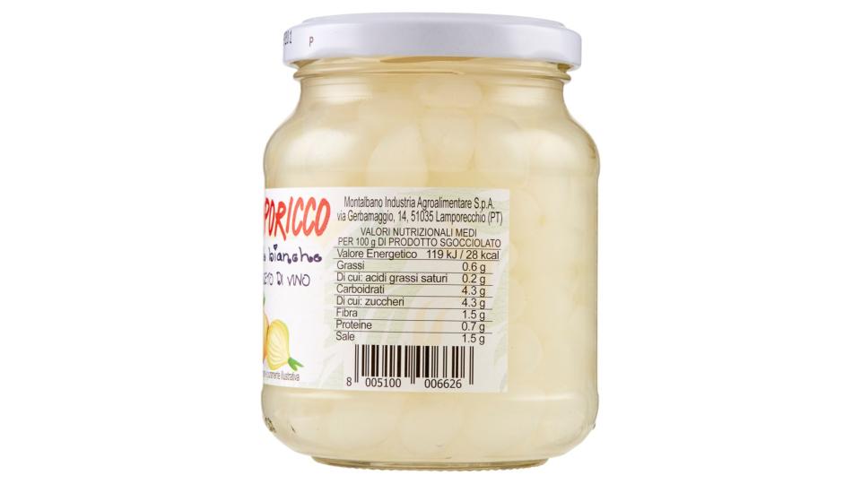 Cipolle Bianche all'Aceto di Vino 175 g