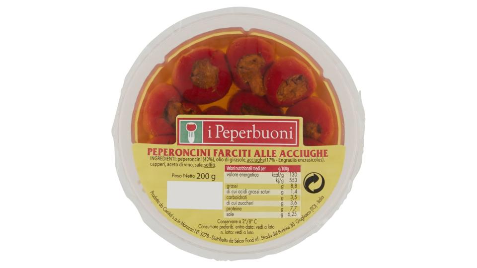 Peperoncini Farciti alle Acciughe