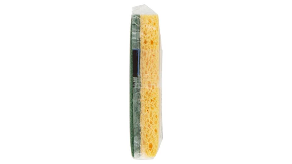 Spugne Abrasive con Cellulosa 7x11x2.5 Cm 2 Pz