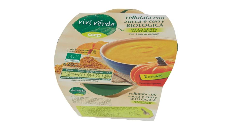 Vellutata con Zucca e Curry Biologica