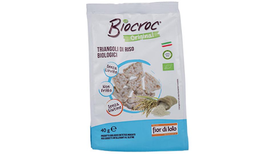 Biocroc Triang.Riso 40g.Fior