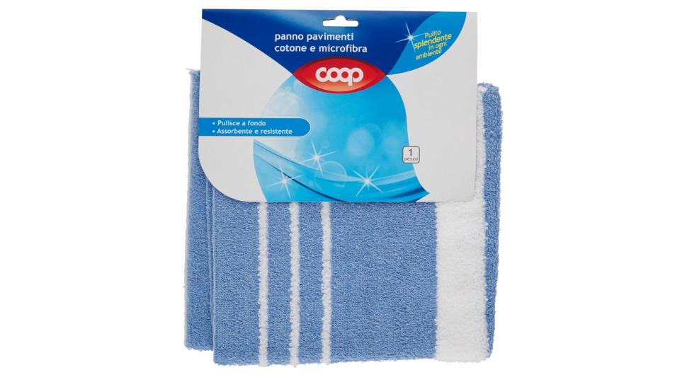 Panno Pavimenti Cotone e Microfibra 50x50 Cm 1 Pz