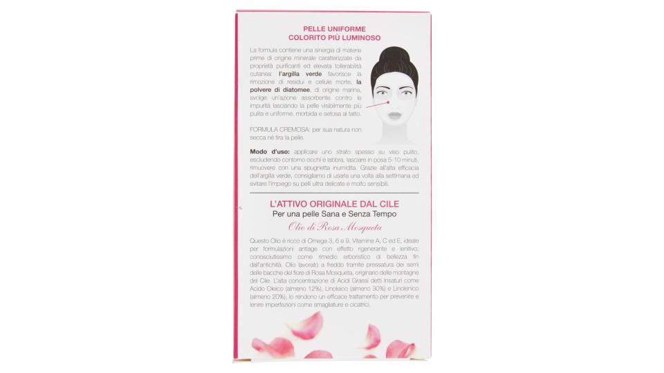 Maschera Viso Biologica Purificante all'Olio di Rosa Mosqueta