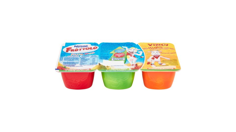 NestlÈ  Frutta Mista Fragola e Banana - Mela e Pera - Pesca e Albicocca 6 x 50 g