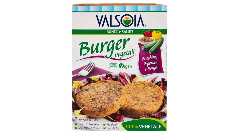 Burger Vegetali Zucchine, Peperoni e Sorgo