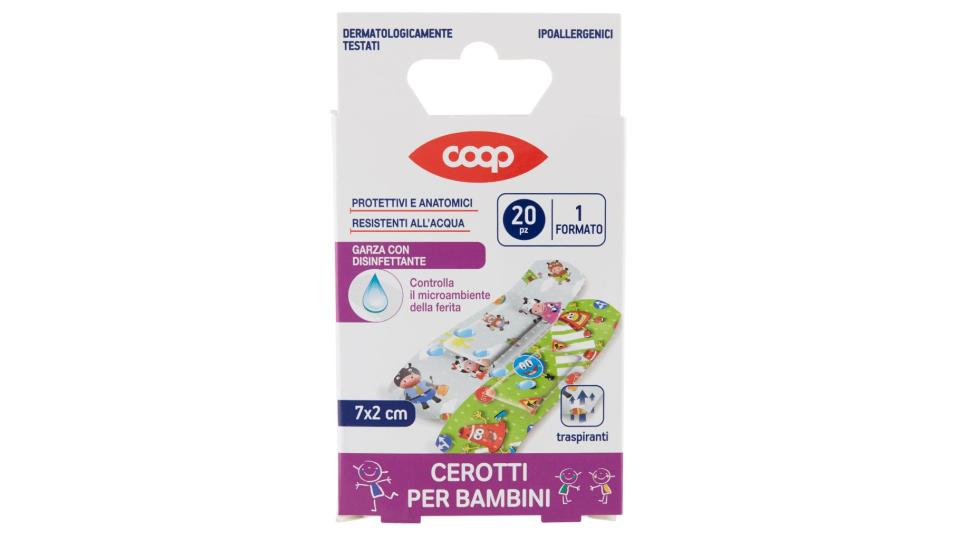 Cerotti per Bambini 1 Formato 7x2 Cm 20 Pz