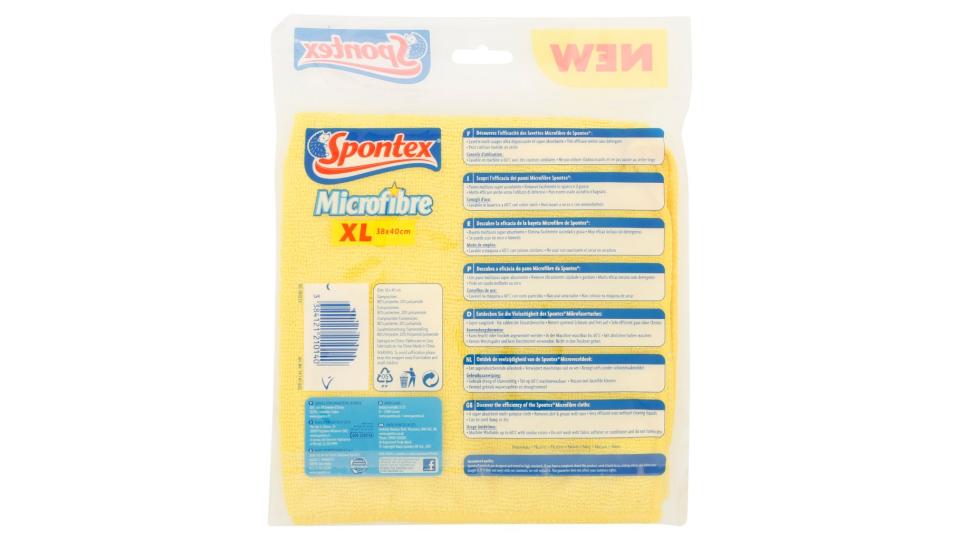 Microfibre 1 Panno Multiuso Xl 38 x 40 Cm