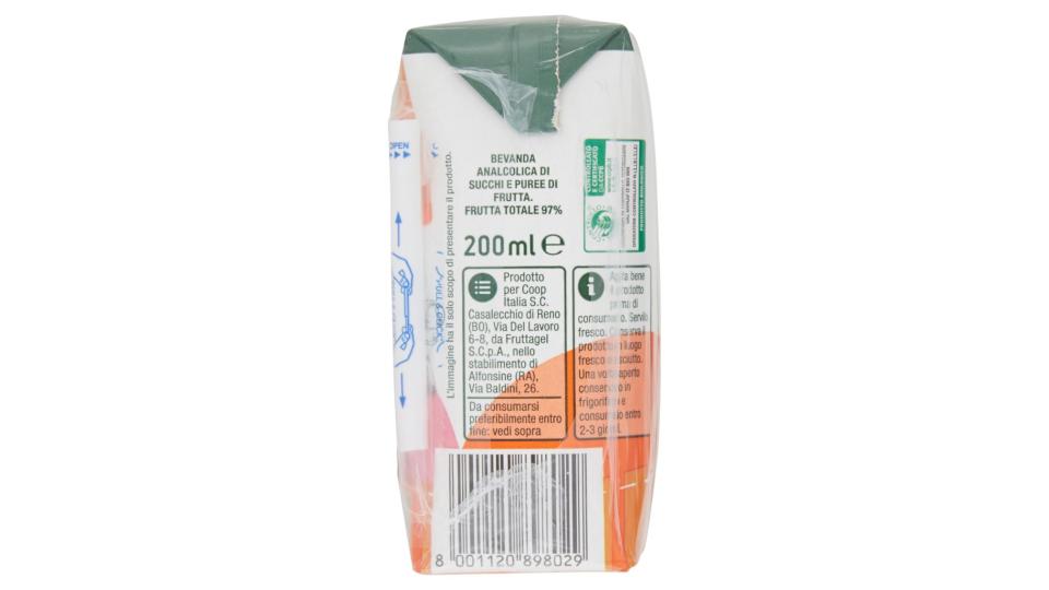Kids Gusto Fragola e Banana 97% Frutta Biologica 3 x 200 Ml