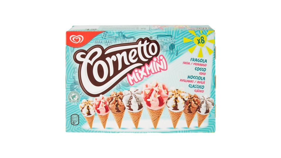 Mixmini Fragola-cocco-nocciola-classico 8 Pezzi