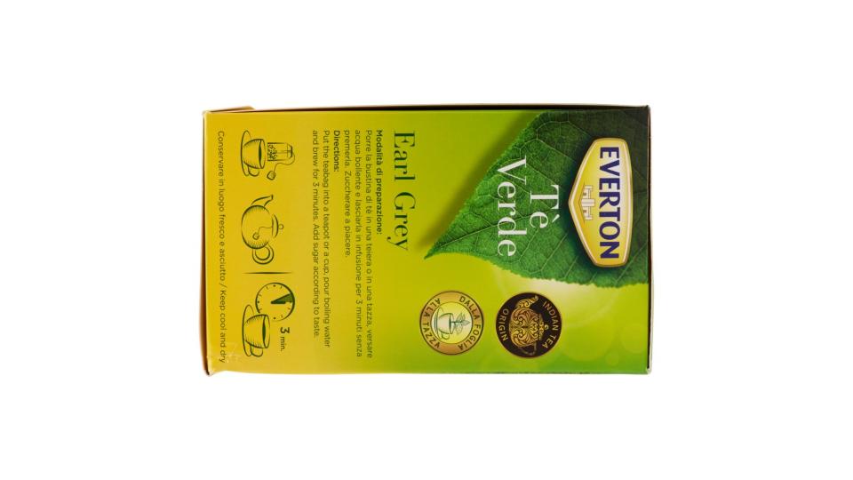 Tè Verde Earl Grey 50 x 1,7 g